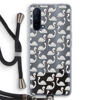 Zwanen: OnePlus Nord CE 5G Transparant Hoesje met koord