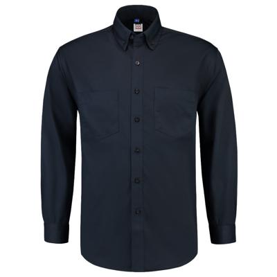 Tricorp Casual 701004 werkhemd lange mouw basis marine blauw maat L