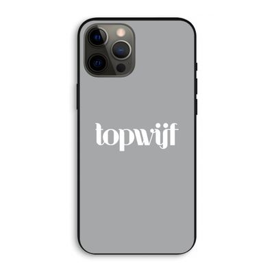 Topwijf Grijs Wit: iPhone 12 Pro Max Biologisch afbreekbaar hoesje