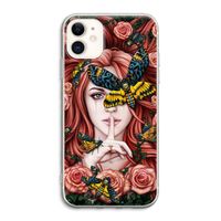 Lady Moth: iPhone 11 Transparant Hoesje