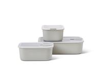 Set van 3 Mepal EasyClip vershouddozen nordic white 2x 700 ml + 1x 1500 ml