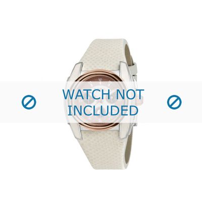 Breil horlogeband BW0383 / F260053231 / BW0384 Leder Wit 25mm