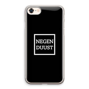 Negenduust black: iPhone 8 Transparant Hoesje