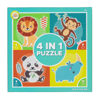 Puzzel 4-in-1 Groen