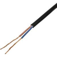 TRU COMPONENTS TC-13475120 Rubberkabel H05RN-F 2 x 1 mm² Zwart per meter