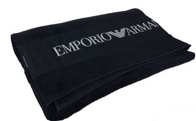 Armani Badlaken zwart met logo