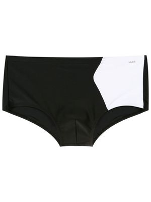 Amir Slama short de bain à design bicolore - Noir