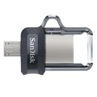 SanDisk 173384 USB flash drive 32 GB USB Type-A / Micro-USB Zwart, Transparant