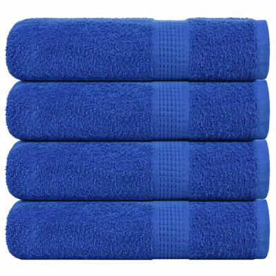 VidaXL Douchehanddoeken 4 st 70x140 cm 360 g/m² 100% katoen blauw