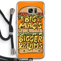 Big Macs Bigger Dreams: Samsung Galaxy S7 Edge Transparant Hoesje met koord