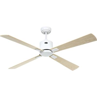 CasaFan ECO NEO III 132 WE-AH/BU WiFi Flügel Ahorn/Buche Plafondventilator Wit Met afstandsbediening, Timer, Met wintermodus, Bediening via App