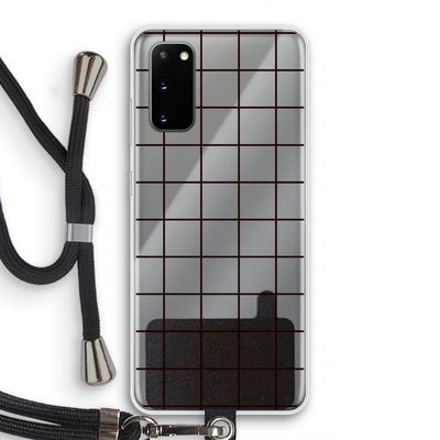 Rooster: Samsung Galaxy S20 Transparant Hoesje met koord