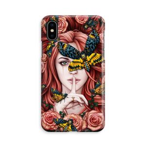 Lady Moth: iPhone X Volledig Geprint Hoesje