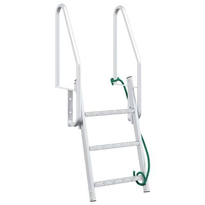 Dock ladder Anders Zilver 58 x 77 x 144 cm Aluminium