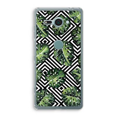 Geometrische jungle: Sony Xperia XZ2 Compact Transparant Hoesje
