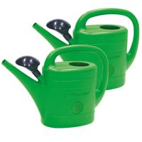 Prosperplast Gieter afneembare broeskop - Set van 2x stuks - groen - kunststof - 5 liter