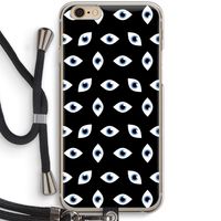 Eyes pattern: iPhone 6 / 6S Transparant Hoesje met koord