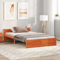 Bedframe Wasbruin 120 x 200 cm Massief grenenhout