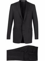 Canali costume à veste à simple boutonnage - Noir