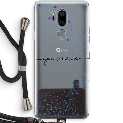 Sterren: LG G7 Thinq Transparant Hoesje met koord