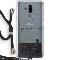 Sterren: LG G7 Thinq Transparant Hoesje met koord