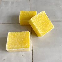 Amberblokje &apos;Fresh Flower&apos; per stuk - 4 cm
