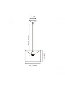 Besselink licht F258350-09,F503525-21 plafondverlichting Zwart E27 LED A