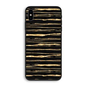 Gouden strepen: iPhone XS Biologisch afbreekbaar hoesje