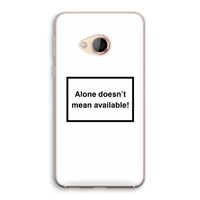 Alone: HTC U Play Transparant Hoesje