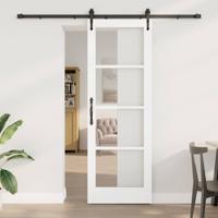 Schuifdeur ORKDAL Wit 73.5 x 211 cm Hout en metaal