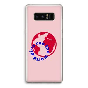 Run The World: Samsung Galaxy Note 8 Transparant Hoesje