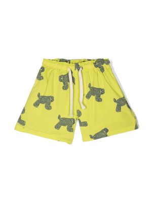 Bobo Choses short à imprimé animalier - Vert