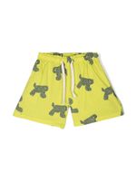 Bobo Choses short à imprimé animalier - Vert