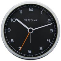 NeXtime NE-5194ZW Wekker 9 X 9 X 7.5 Cm, Metaal, Zwart, &apos;Company Alarm&apos;