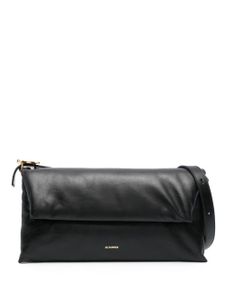 Jil Sander sac porté épaule matelassé en cuir - Noir