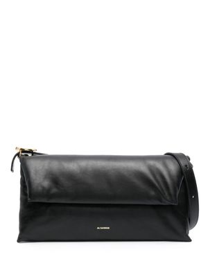 Jil Sander sac porté épaule matelassé en cuir - Noir