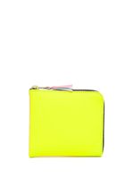 Comme Des Garçons Wallet portefeuille Super Fluo à fermeture zippée - Jaune