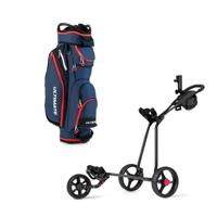 Opvouwbare Ijzeren Golfkar en Lichte Golftas met Grote Capaciteit Golfkar en Draagbare Golftas