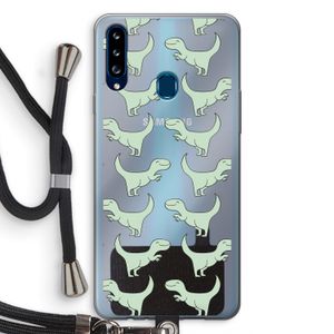 Dinos: Samsung Galaxy A20s Transparant Hoesje met koord