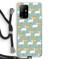 Pelican: Oppo A94 5G Transparant Hoesje met koord Pelican: Oppo A94 5G Transparant Hoesje met koord