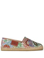 ETRO espadrilles à logo appliqué - Vert