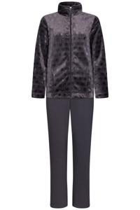 Duurzaam donkergrijs huispak fleece