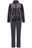 Duurzaam donkergrijs huispak fleece