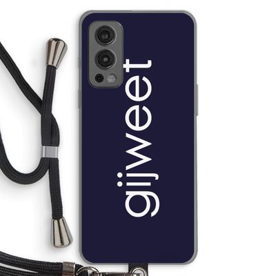 Gijweet: OnePlus Nord 2 5G Transparant Hoesje met koord