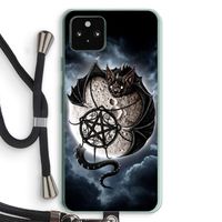 Volle maan: Pixel 5a 5G Transparant Hoesje met koord