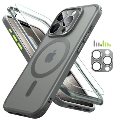 iPhone 15 Pro Max Classic Pro Case (HaloLock) Set - Frosted Grey iPhone 15 Pro Max Classic Pro Case (HaloLock) Set - Frosted Grey