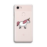 Eenhoorn: Google Pixel 3 Transparant Hoesje