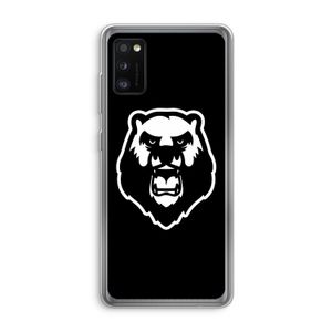 Angry Bear (black): Samsung Galaxy A41 Transparant Hoesje