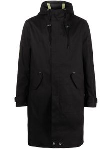 Mackintosh manteau en coton GRANISH à capuche - Noir