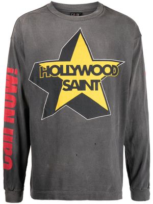 SAINT MXXXXXX t-shirt en coton à imprimé graphique - Gris